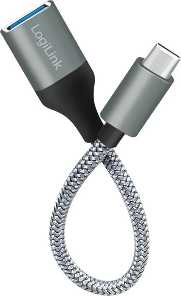 Adapter USB LogiLink USB 3.2 Gen1 Type-C, 0.15 m, Gri