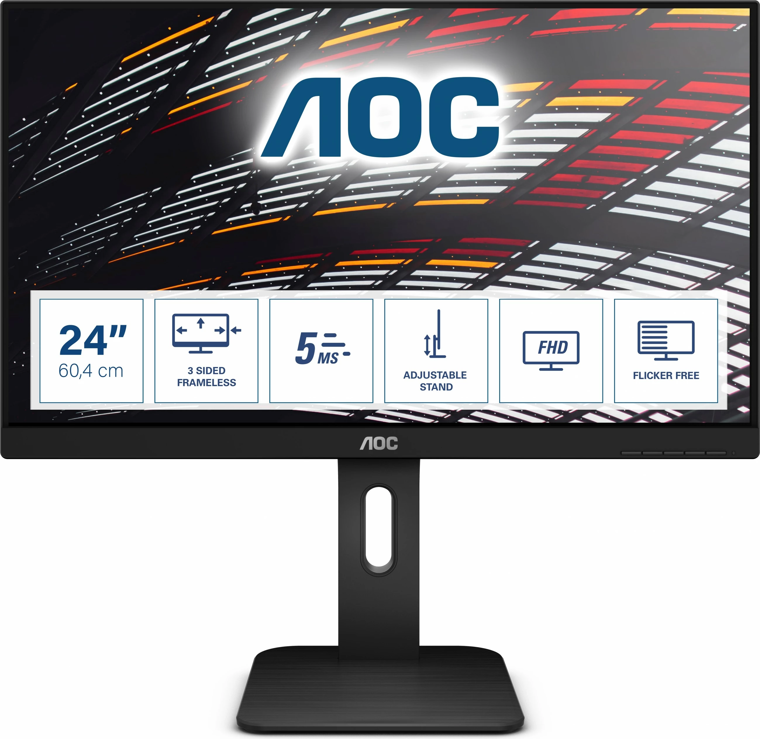 Monitor AOC P1 24P1, 23.8", Full HD, LED, i zi