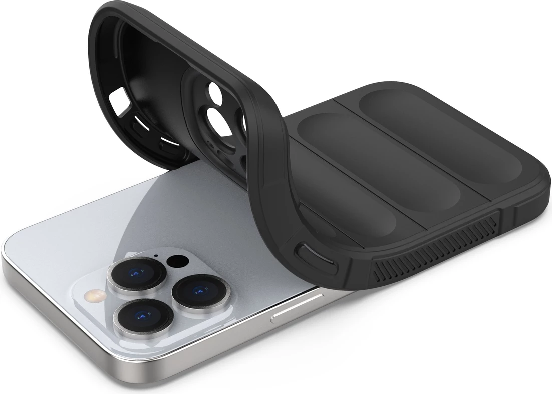 Mbështjellës Hurtel Magic Shield Case për iPhone 13 Pro, TPU, Kaltër e errët