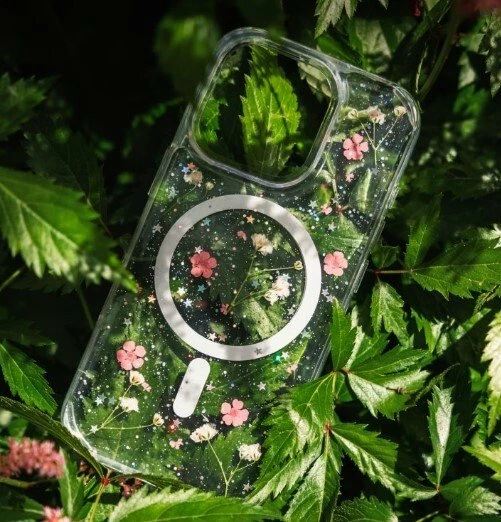 Mbështjellës Fixed MagBloom për Apple iPhone 17 Pro, TPU, Blush Plum (transparent)