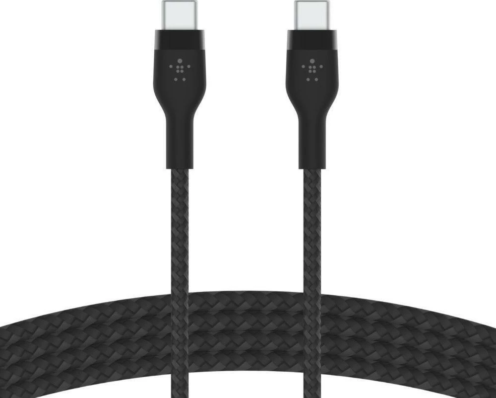 Kabllo USB-C Belkin CAB011BT1MBK, USB-C në USB-C, 1 m, USB 2.0, e thurur, e zezë