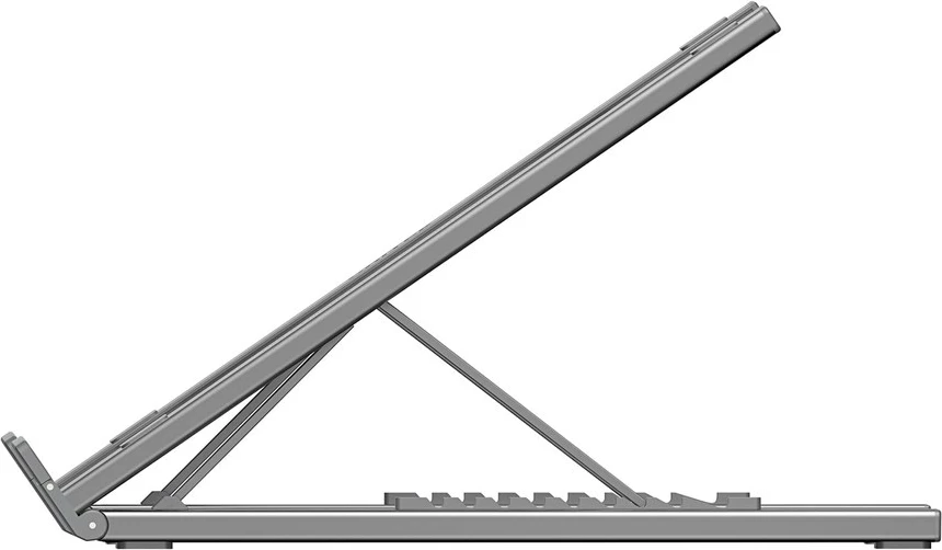 Qëndrim laptopi UNITEK D1137AGY01 me HUB, i rregullueshëm, argjend