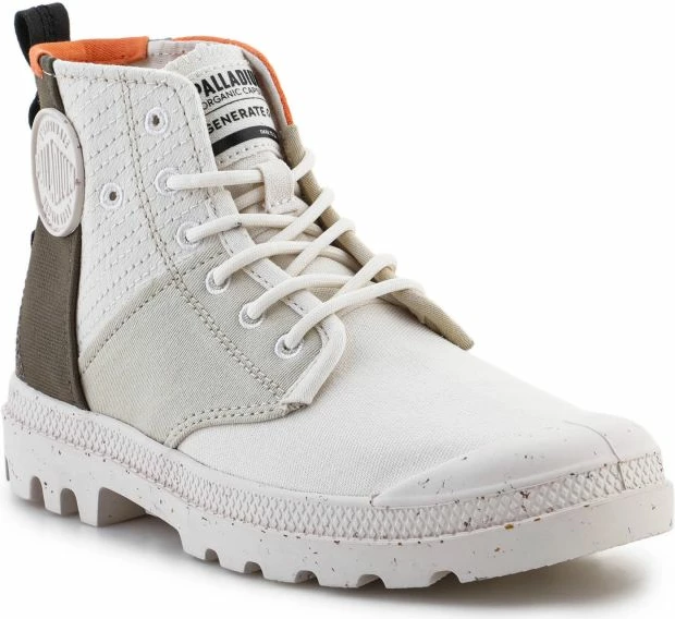 Këpucë Palladium femra, krem