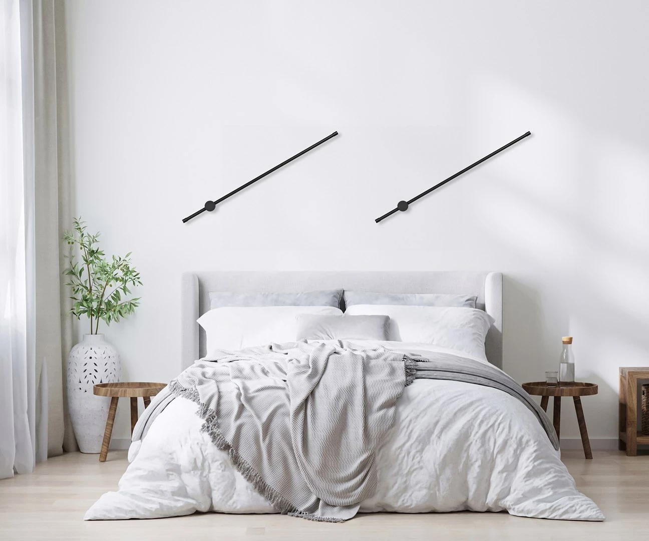 Llambë muri Activejet AJE-HILTON, LED, 9 W, Alumini, E zezë