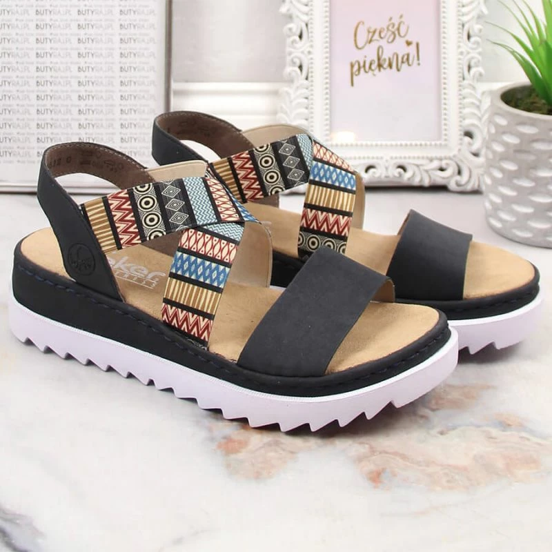 Sandale për femra Rieker, multikolor