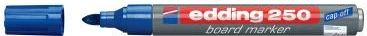 Marker për tabela, Edding 250 (4-250003/4250003), majë e rrumbullakët, dry-wipe, blu