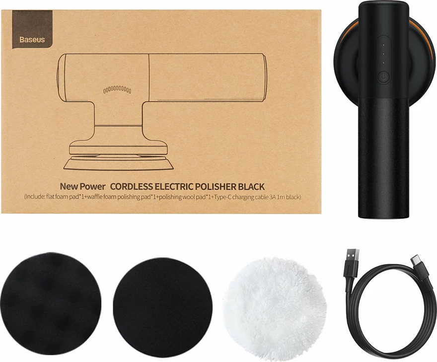 Makinë elektrike pa kabllo për lustruar Baseus CRDLQ-B01, 4000mAh, 30W, e zezë