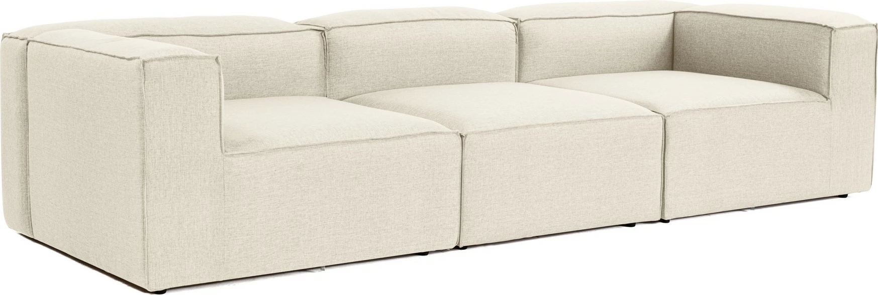Divan treshe Atelier del Sofa, Fora 3, ngjyrë ecru