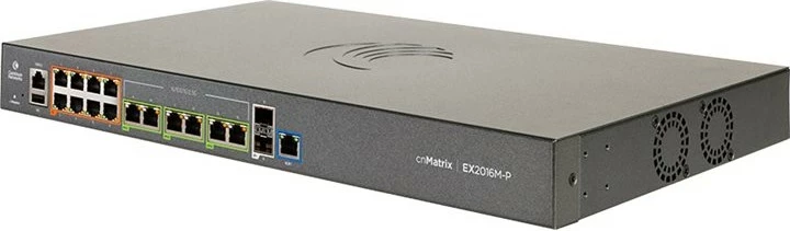 Switch Cambium Networks cnMatrix EX2016M-P, Managed, L2/L3, Gigabit Ethernet, PoE, Rack mounting, 1U