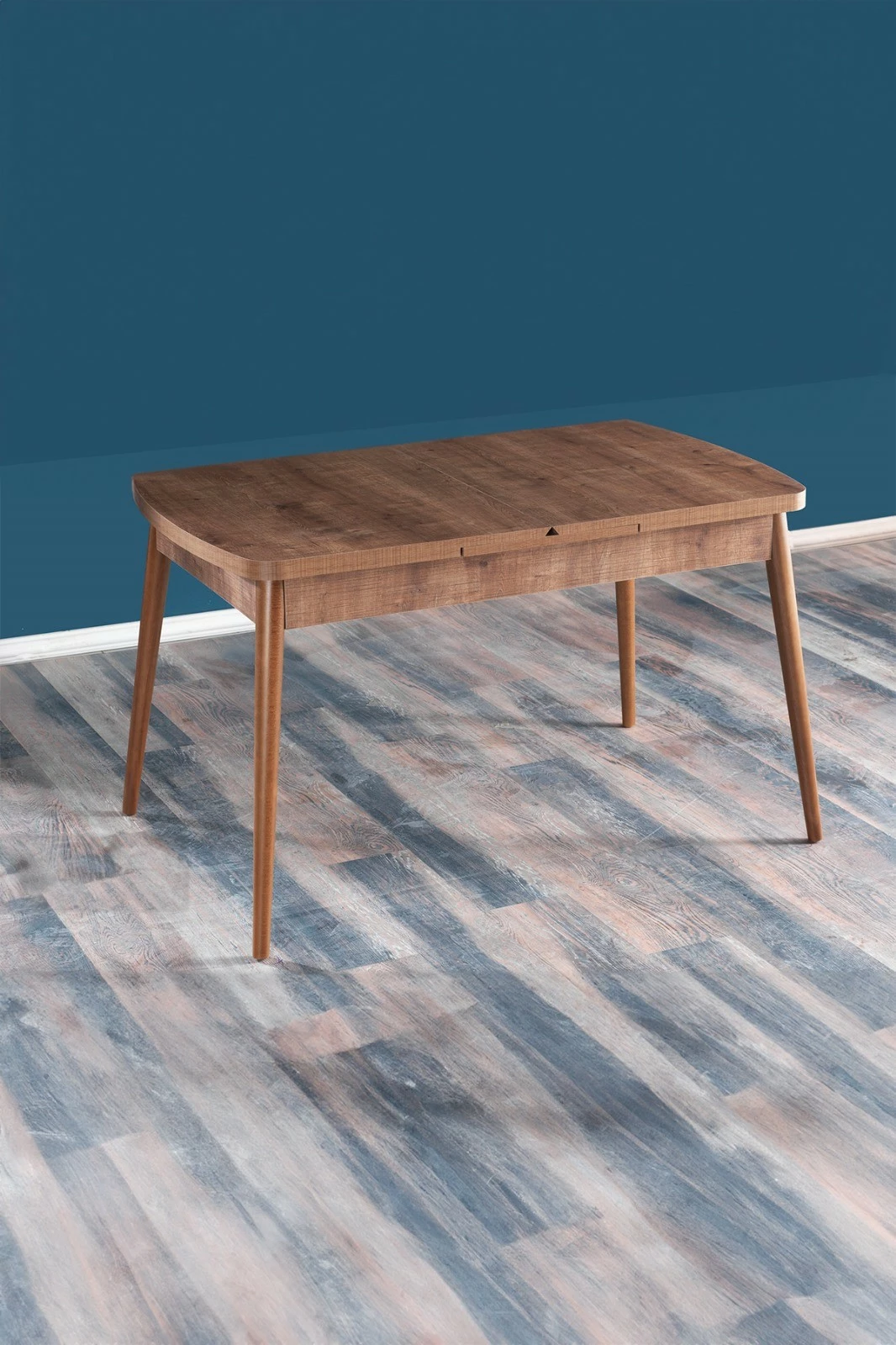 Tavolinë ngrënie me zgjatje Hanah Home, Sümela, ngjyrë arre