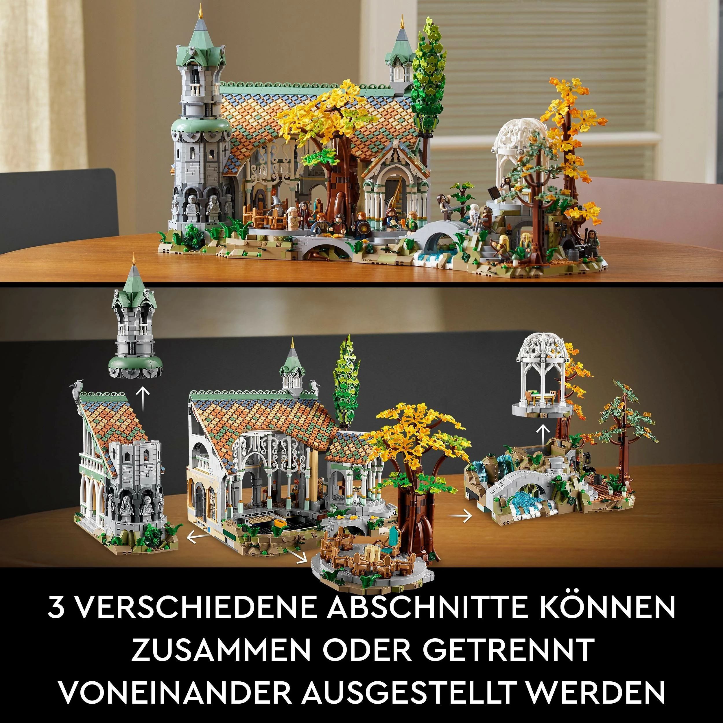 Set ndërtimi LEGO The Lord of the Rings: Rivendell, 6167 pjesë, plastikë, shumëngjyrësh