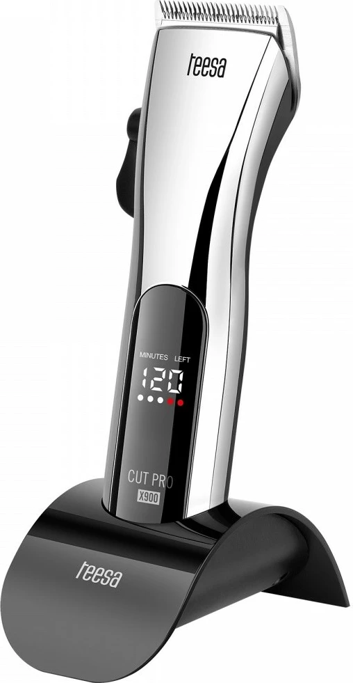 Makinë rroje flokësh TEESA CUT PRO X900, me ekran, 4 krehra, e zezë/argjendtë