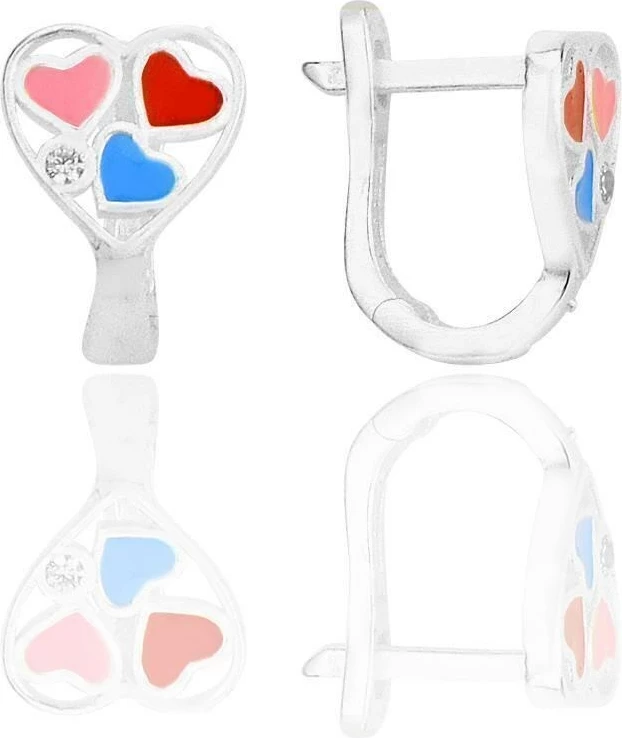 Vathë argjendi Jumeon, model zemër, SGTL12365, argjend