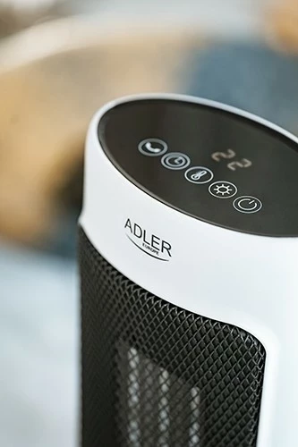 Ngrohës me ventilator Adler AD 7738, 2000W, plastikë, bardhë-zi