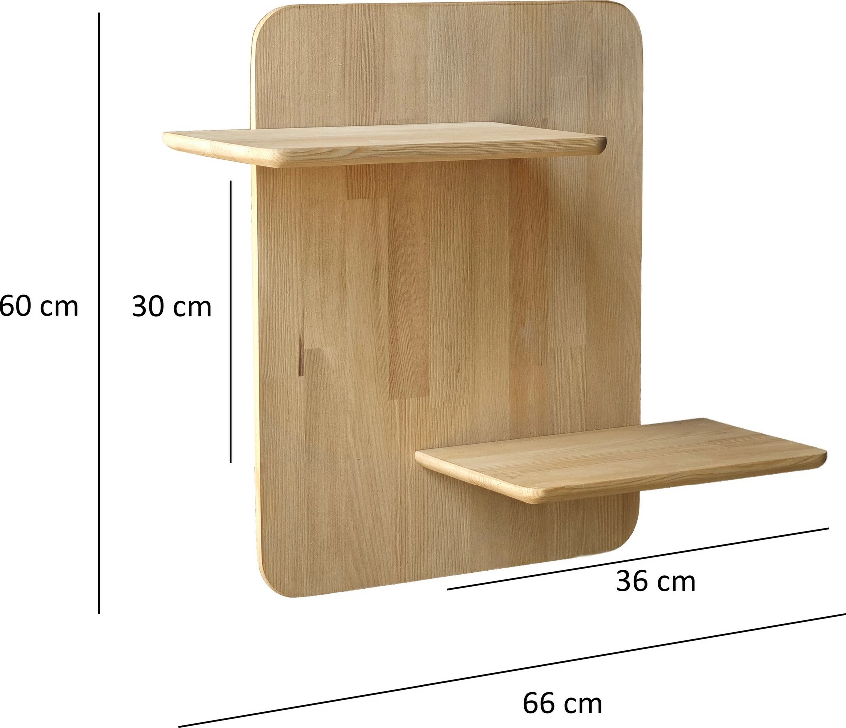 Raft muri Skye Decor, ngjyrë lisi, Matilda