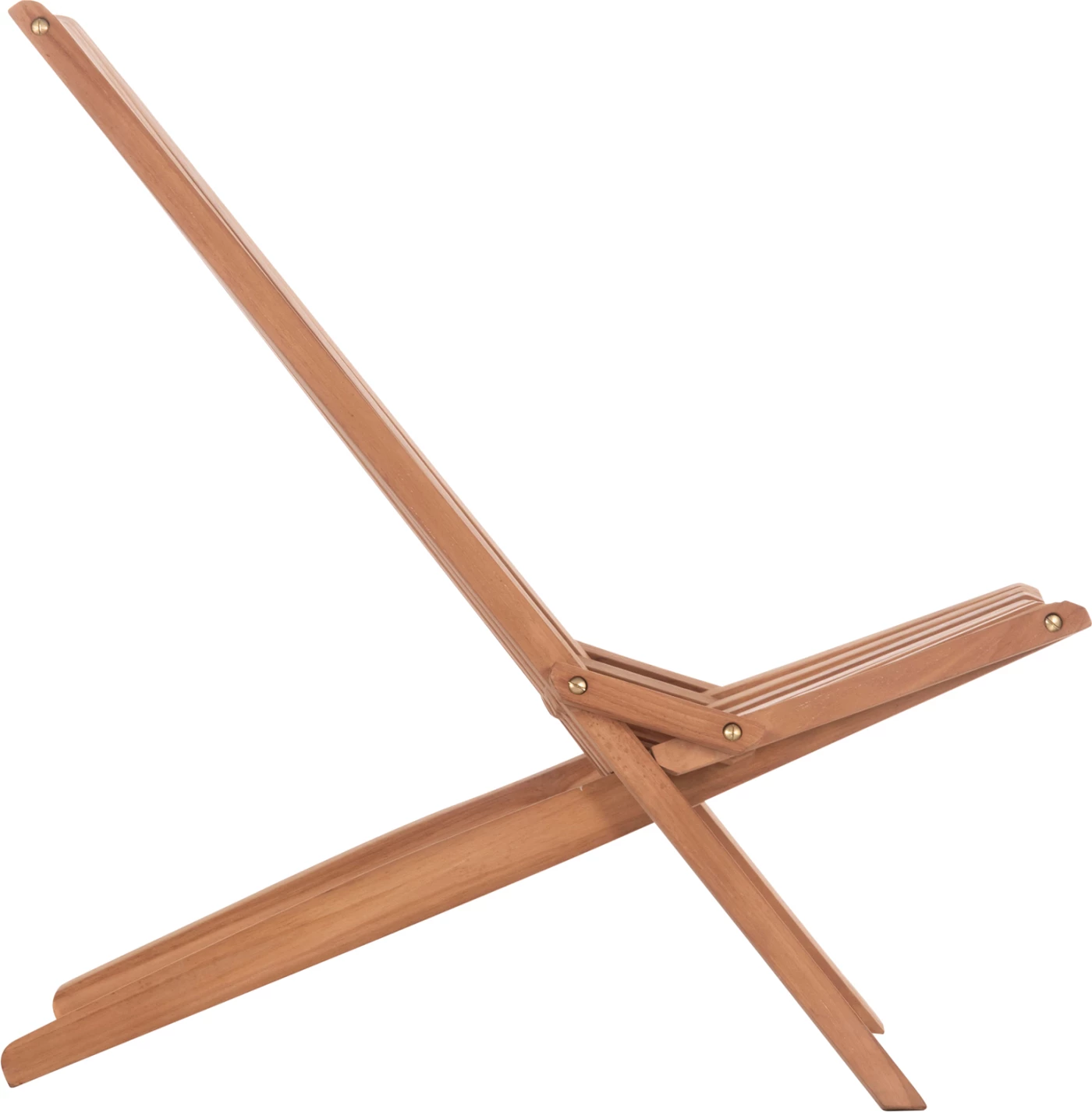 Karrige lounge e palosshme SHIGAO, dru tik, ngjyrë natyrale, 61x88.5x89cm