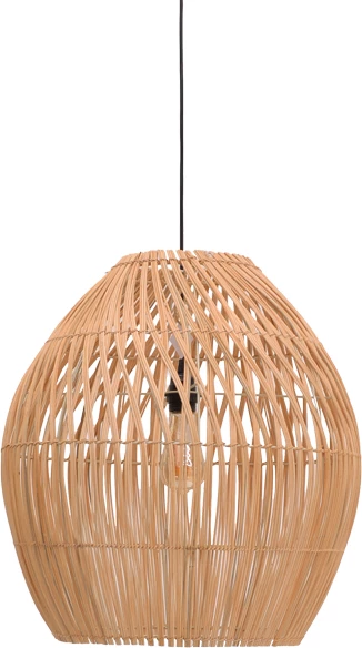 Llambë tavani rattan natyrale D50x40cm