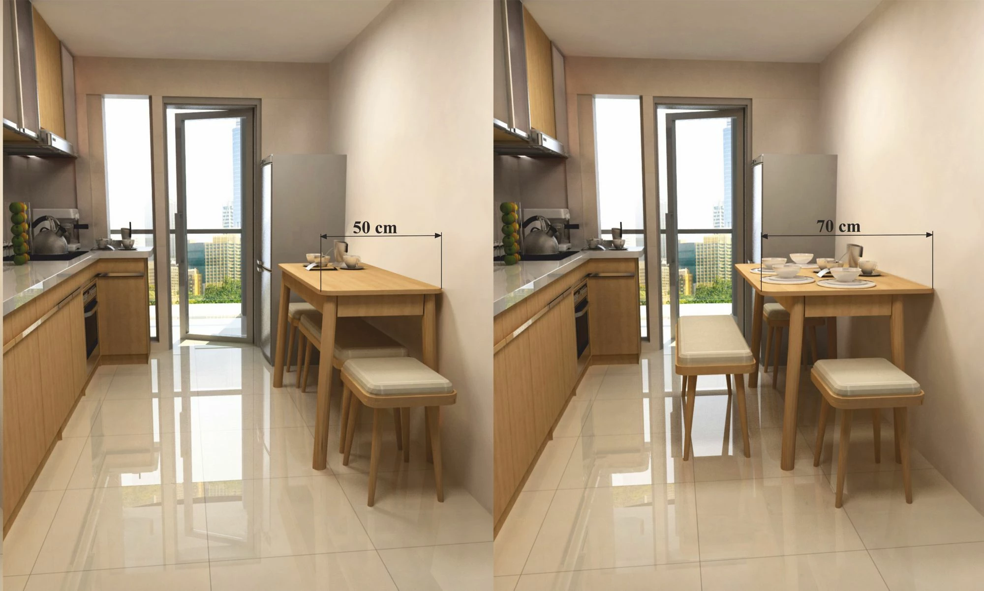 Tavolinë me karrige, set 5 pjesësh, ngjyrë lis dhe antracit, Skye Decor, Vina Mini 02 1053