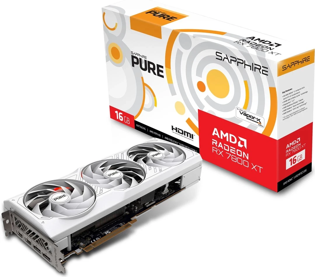 Kartë Grafike SAPPHIRE Radeon RX 7800 XT PURE GAMING OC 16GB GDDR6
