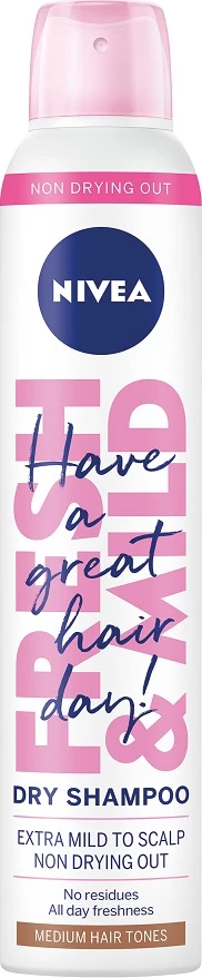 Shampon i thatë për femra Nivea Fresh Revive, 200ml