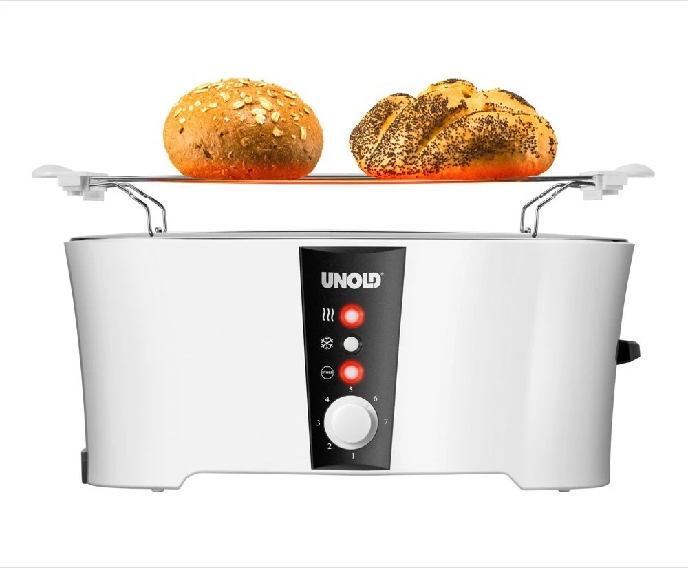 Tostues UNOLD Design Dual, 4 feta, 1350W, i bardhë