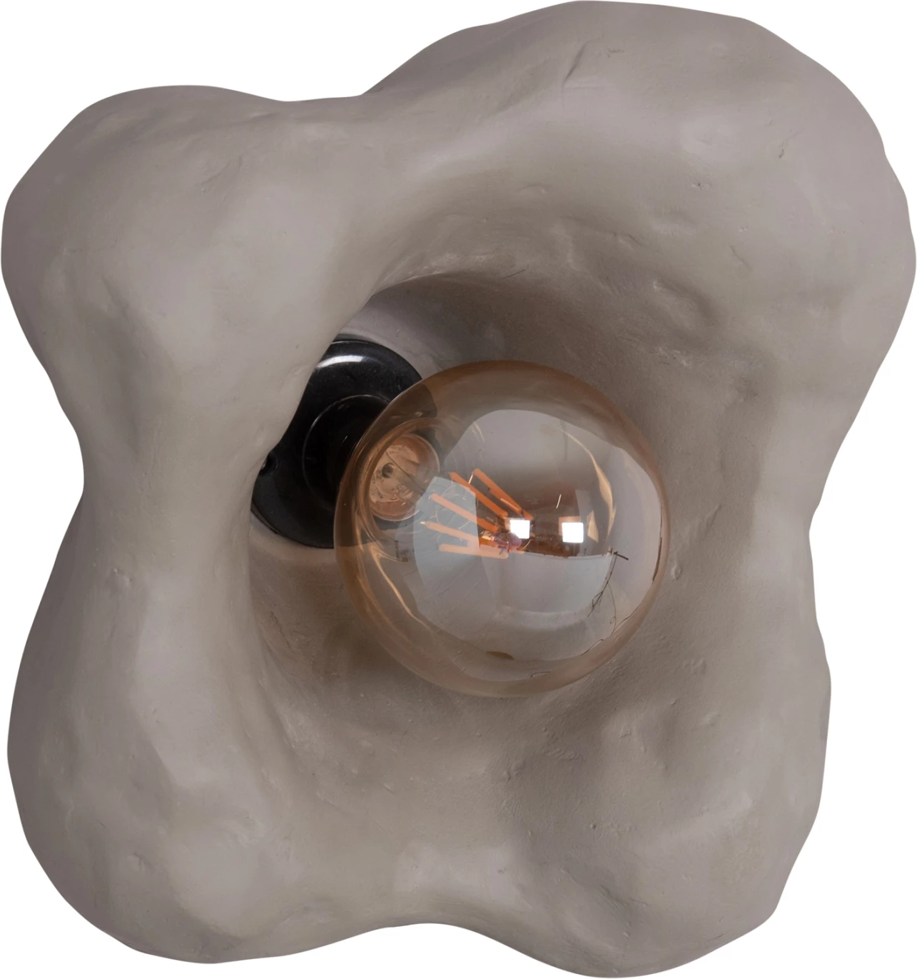 Aplik muri LUXON, fibër-cement, ngjyrë gri, FH4701.03M, 28x15x28cm