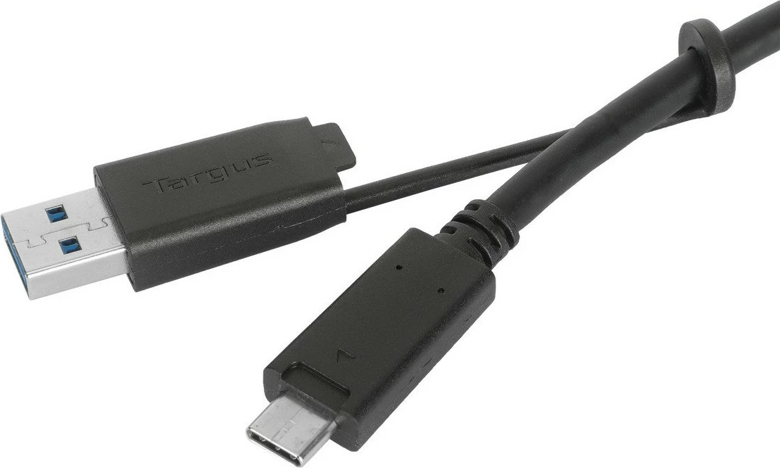 Kabllo USB-C në USB-C Targus 1m me adapter USB-A, e zezë