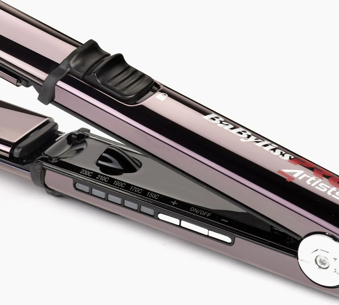 Hekur për drejtim flokësh Babyliss BAB3500E, 5 nivele temperature, Qeramik, Rozë