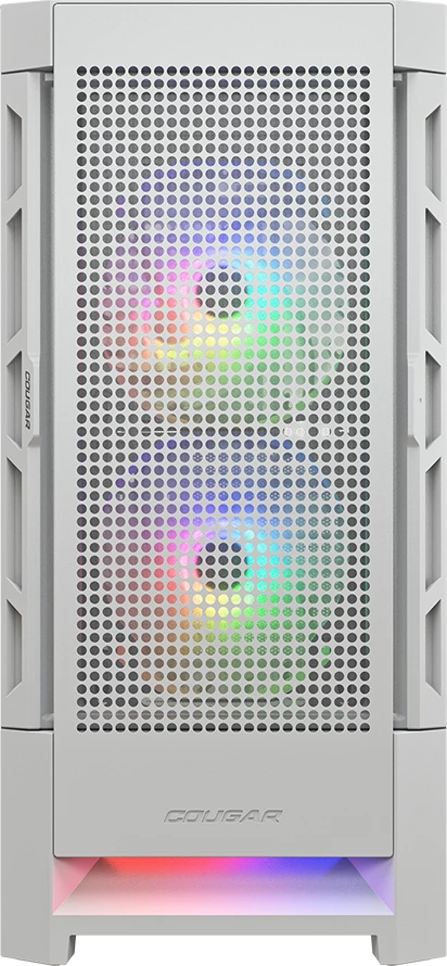 Kasë COUGAR Airface RGB Midi Tower, ATX/E-ATX, xham i temperuar, 3x120mm RGB, e bardhë