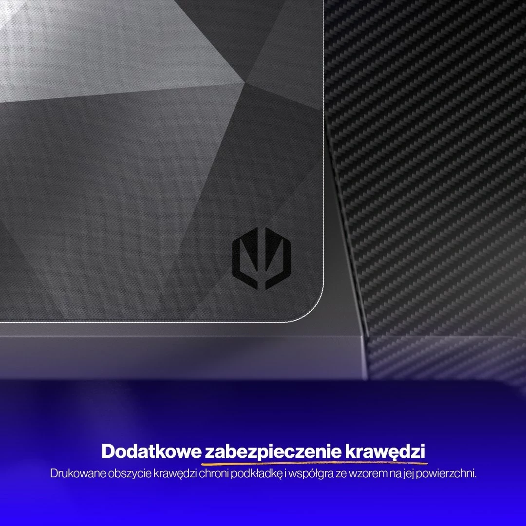 Mauspad Endorfy Crystal Black XL, për lojtarë, ngjyrë bardhë e zi