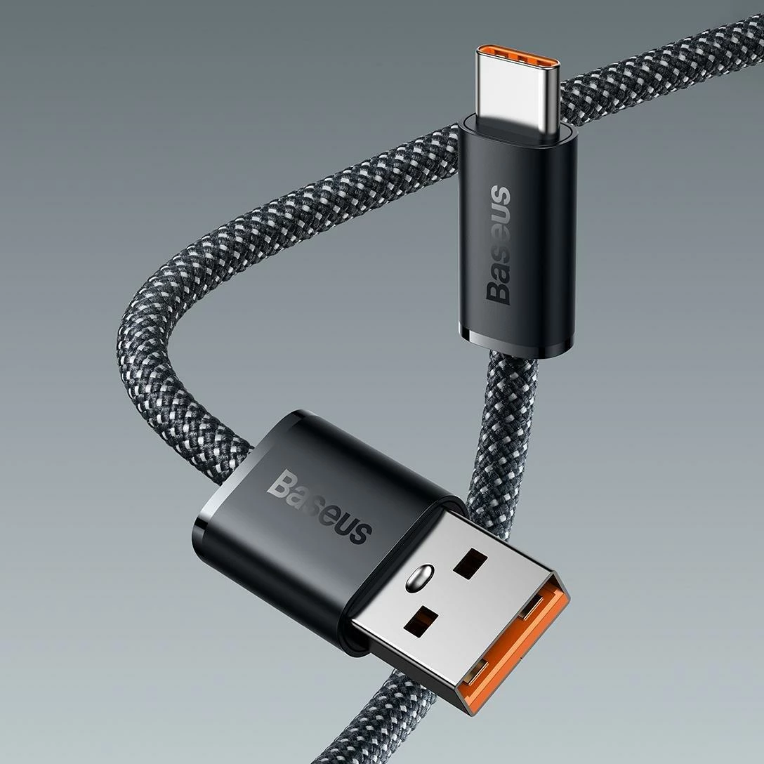 Kabllo Baseus Dynamic Series CALD000702 USB-A në USB-C 2 m 100W e bardhë