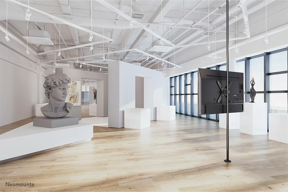 Mbajtëse TV Neomounts FL40-430BL14, pole mount, 32-55 inç, çelik, e zezë