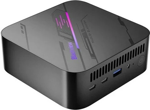 Kasë mini PC Blackview MP100, Ryzen 7-5825U, 16 GB RAM, 1 TB SSD, Windows 11 Pro, e zezë