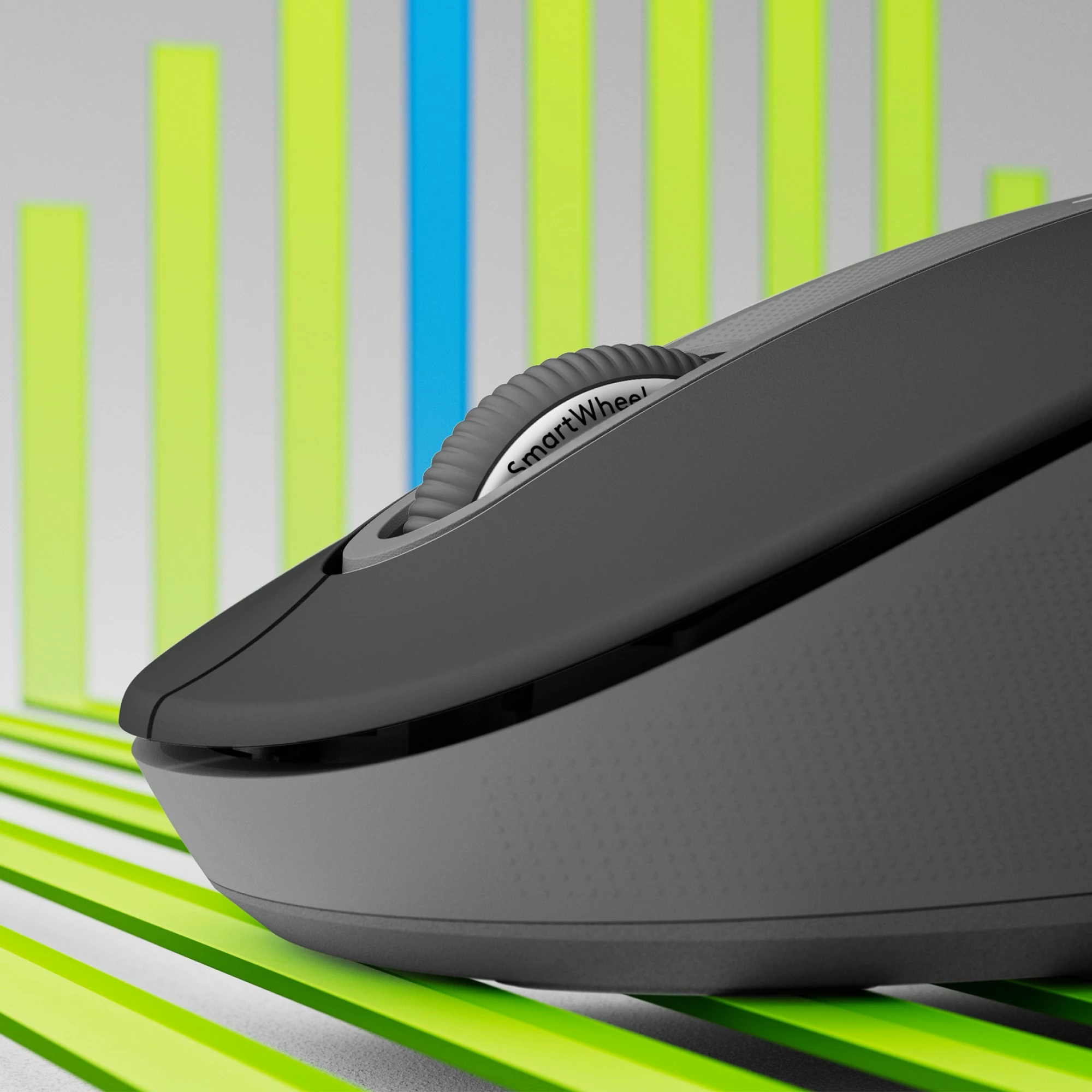 Maus Logitech Signature M650 L Wireless, majtak, optik, RF Wireless + Bluetooth, 4000 DPI, grafit