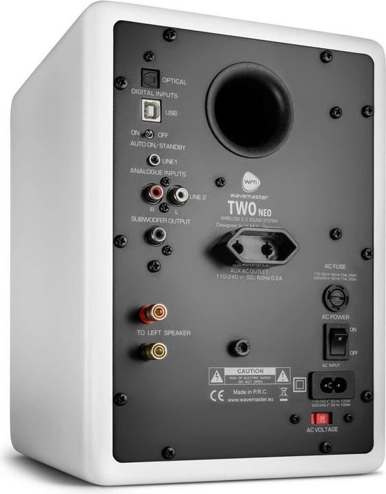 Sistem zëri Wavemaster TWO NEO, 60W, Bluetooth, amplifikator, bardhë