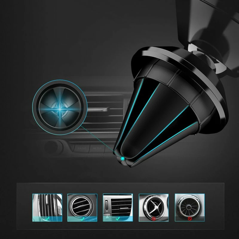 Mbajtës magnetik për veturë Wozinsky WMH-04, për grilë, i zi