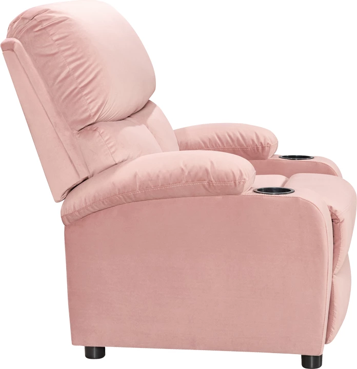 Karrige relaksuese me mbajtëse gotash Gartia kadife ngjyrë mollë e kalbur 79x94x102cm