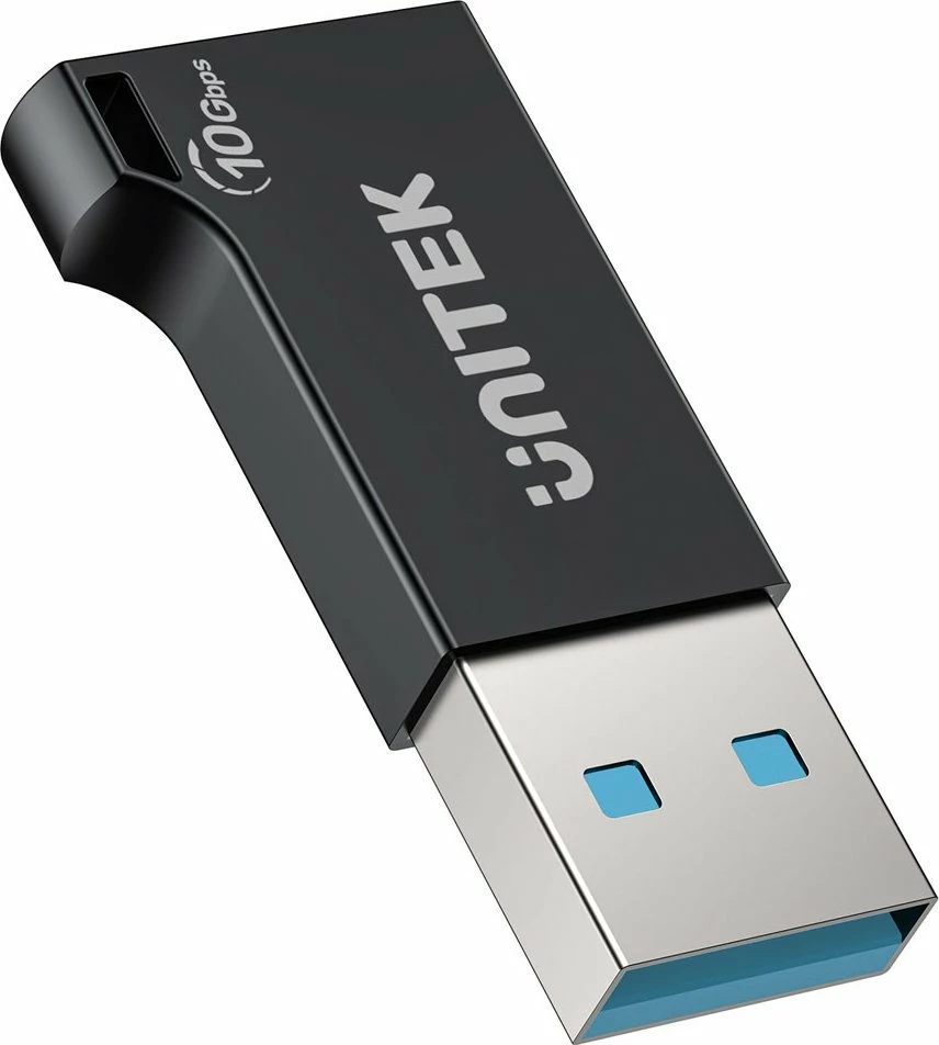 Adapter USB-A në USB-C Unitek A1049ABK01 10Gbps USB 3.2 Gen 2, i zi