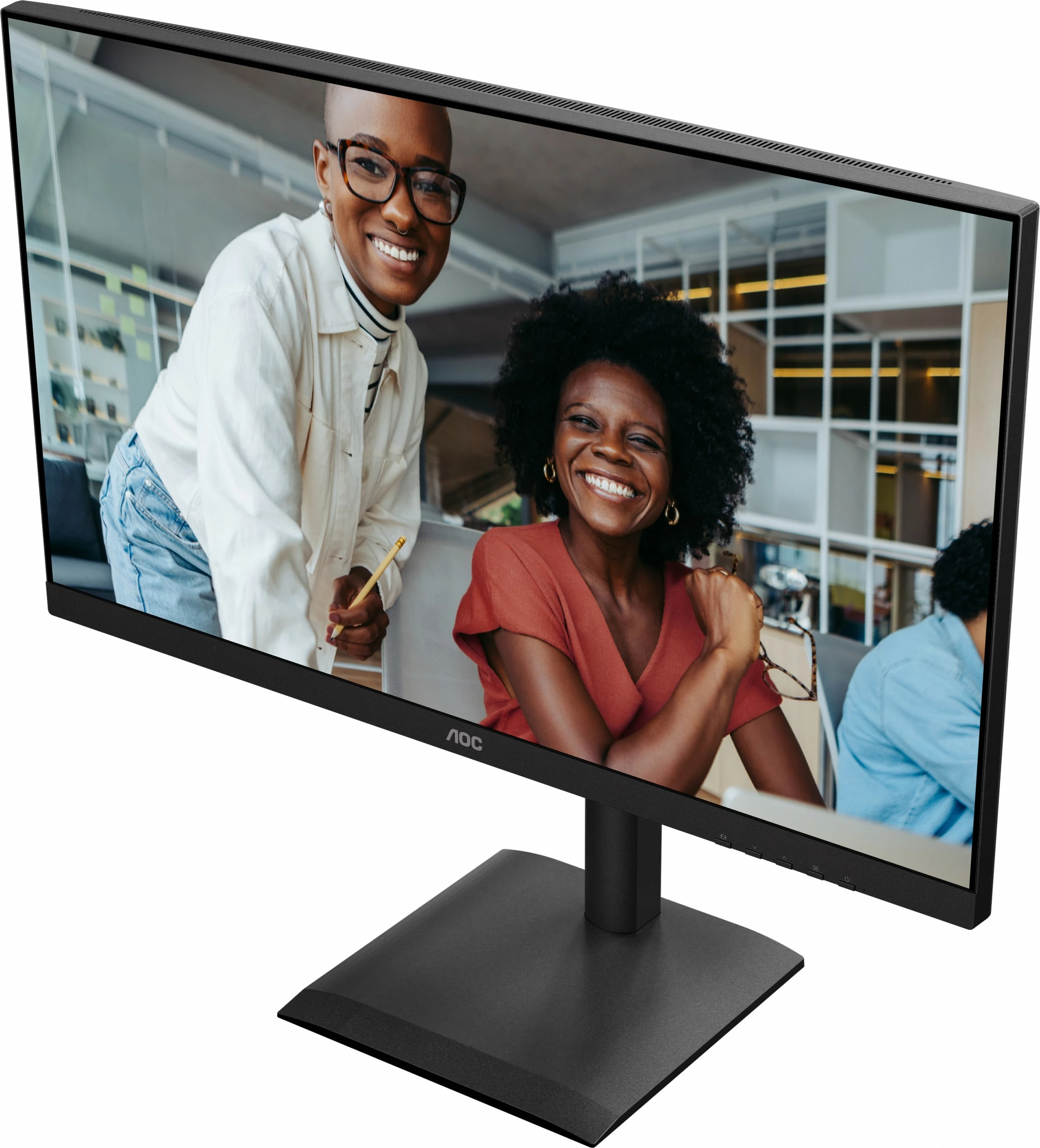 Monitor AOC U27E4CV 27 inç UHD, 400 nits, USB-C, altoparlantë, i zi