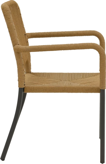 Tavolinë me karrige Nares-Norture set prej 5 alumini dhe dru i përpunuar ngjyrë natyrale 180x90x72.5cm