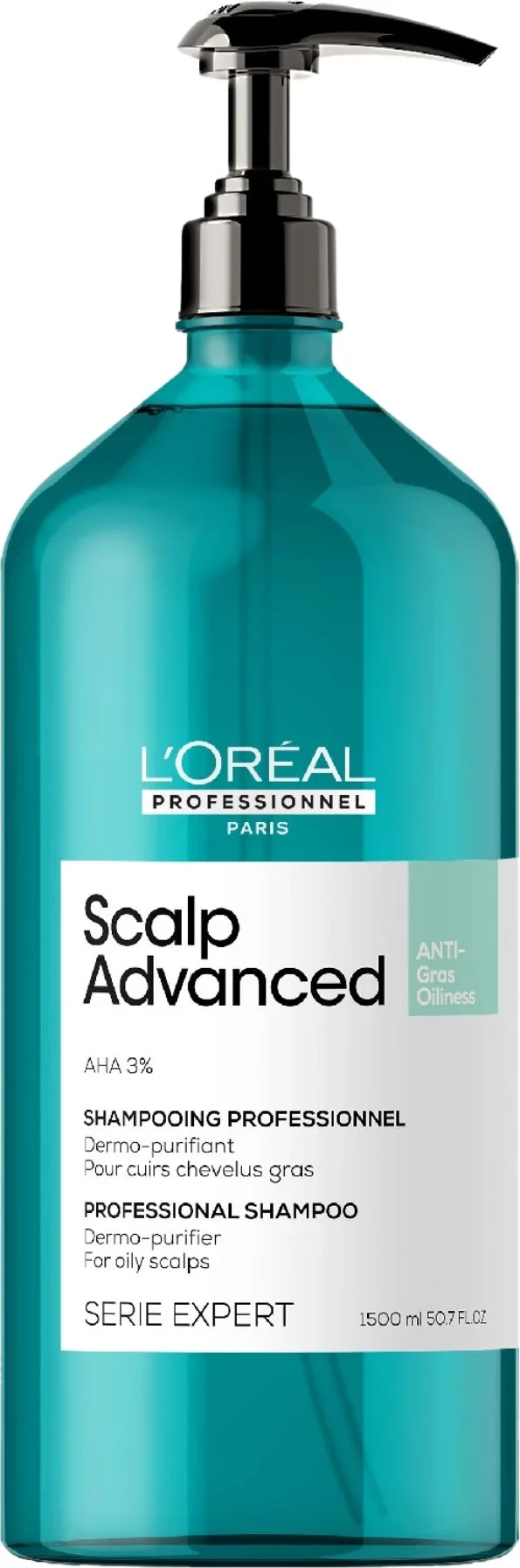 Shampo L’Oréal Professionnel Scalp Advanced Anti-Oiliness, 1500 ml