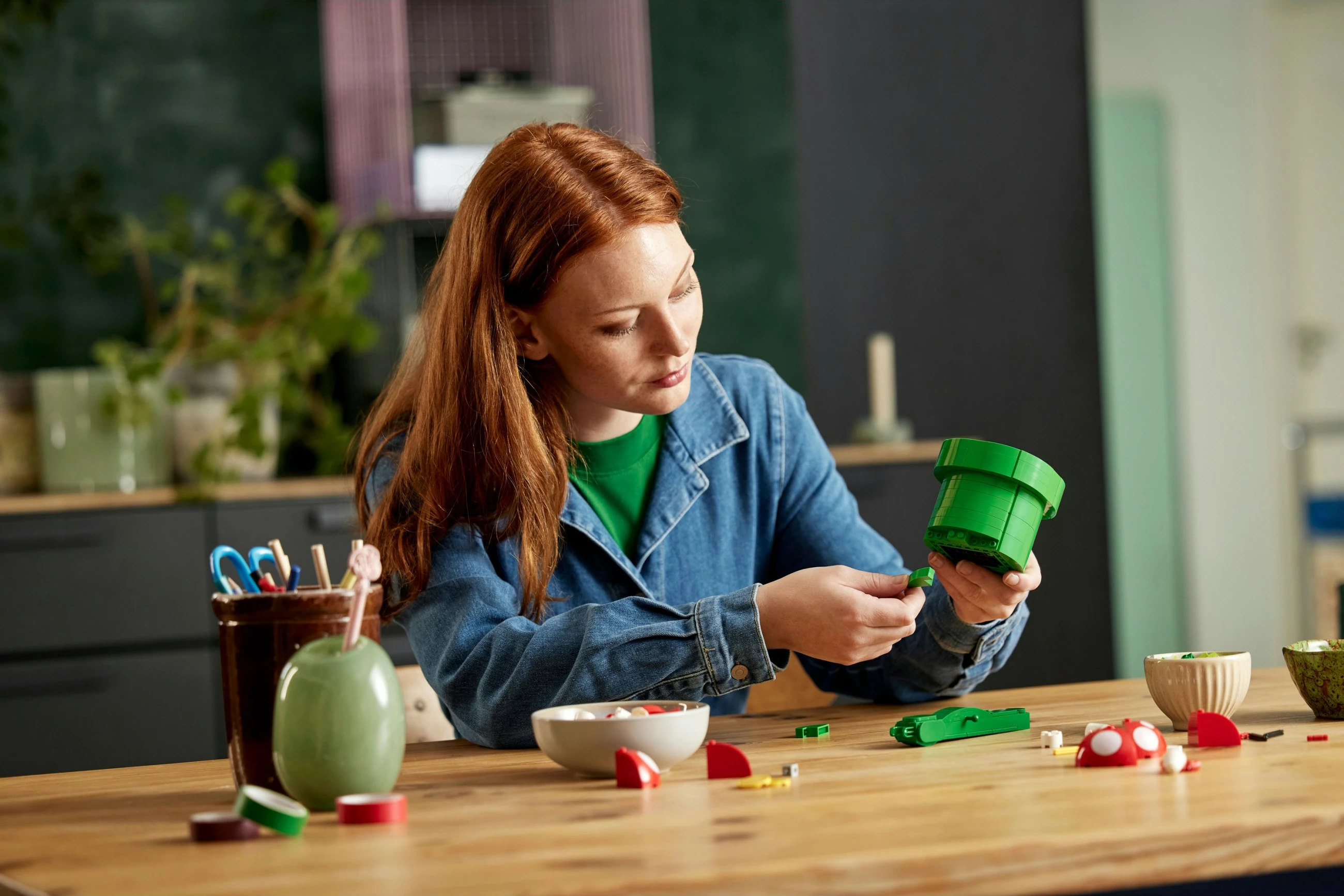 Set ndërtimi LEGO Super Mario Piranha Plant, 540 copë, shumëngjyrësh