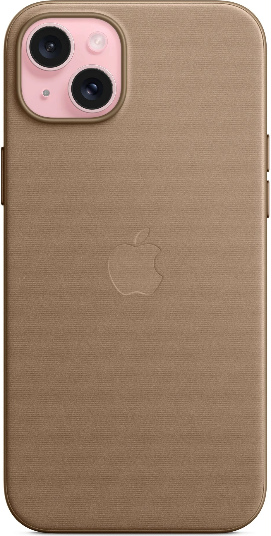 Mbështjellës Apple FineWoven për iPhone 15 Plus, taupe