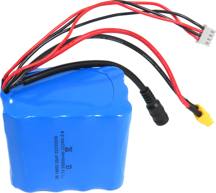 Bateri Li-ion, Flytec V030 (Battery V030-14), 20000 mAh 11.1 V (12 V), konektorë XT60/DC dhe balancer, për barkë karremi