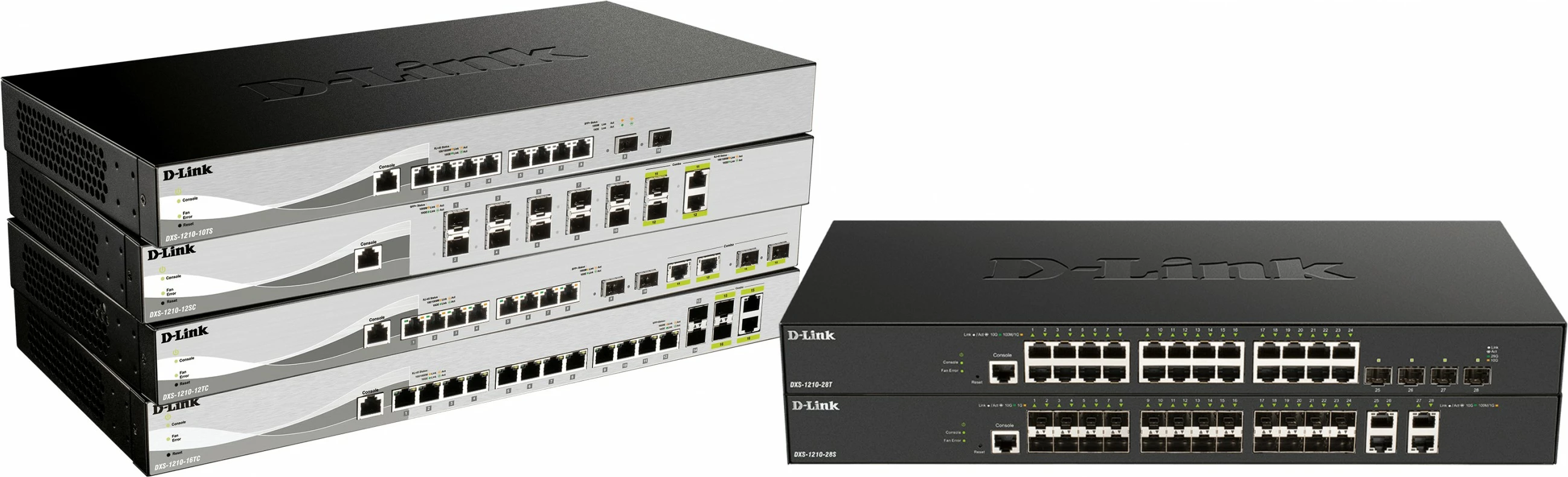 Switch D-Link DXS-1210-16TC/E, Managed, L2, 10G Ethernet, Rack mounting