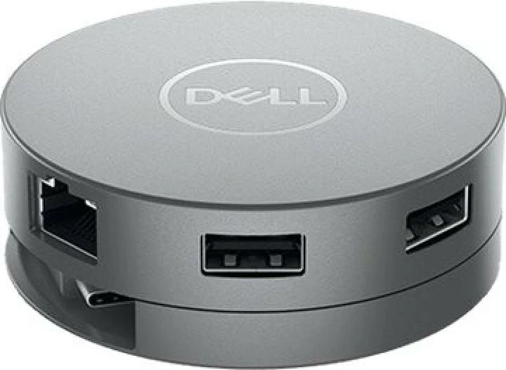 Stacion docking USB-C 7-në-1, Dell, DA310 470-AEUP, 90W PD, 4K 60Hz, argjendtë