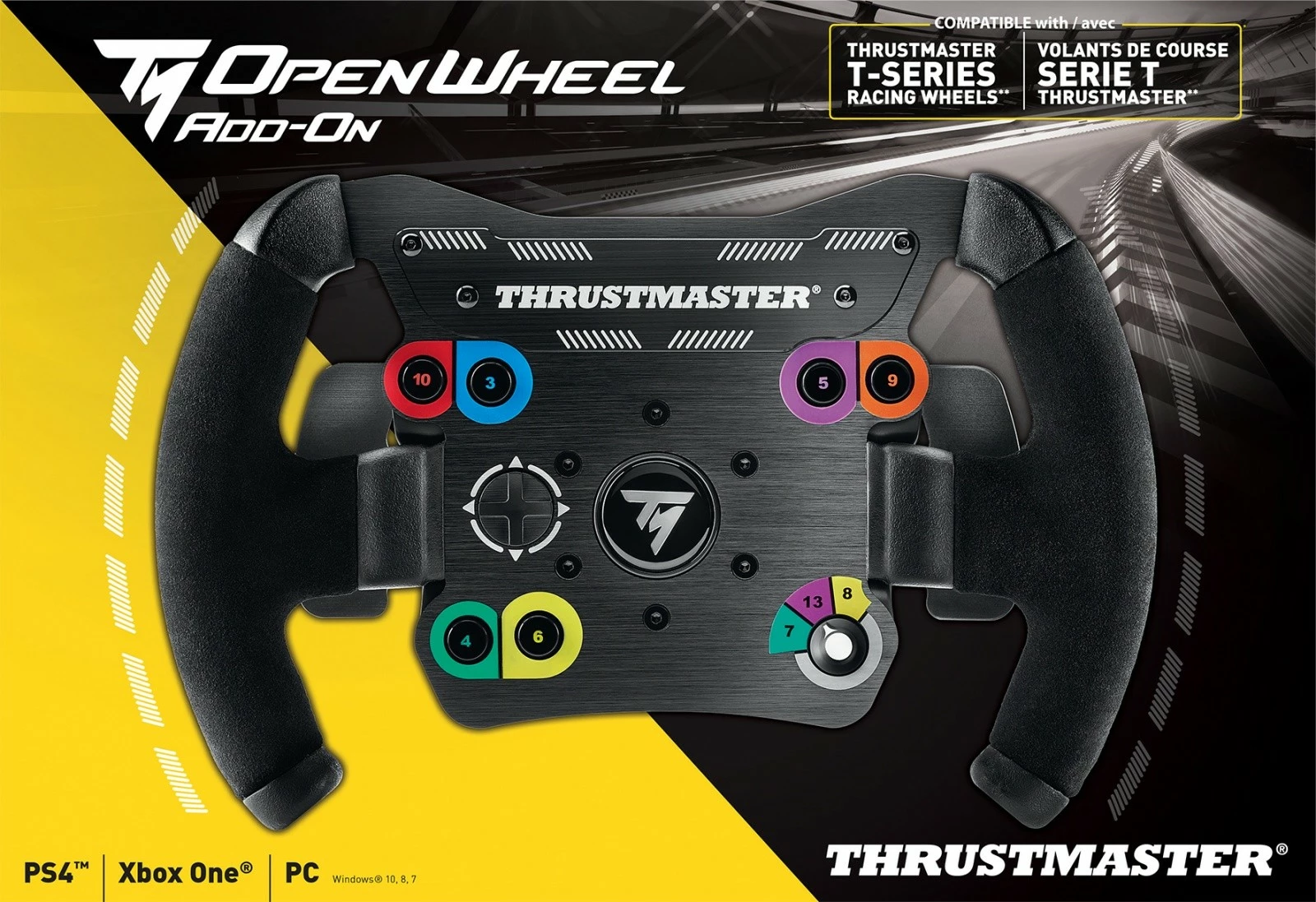 Timon Thrustmaster TM Open Wheel, për gaming, për PC/PS4/Xbox One, i zi