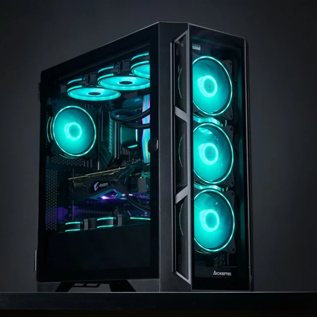 Kasë Chieftec APEX GA-01B-TG-OP, Big Tower, ARGB, Tempered Glass, E zezë