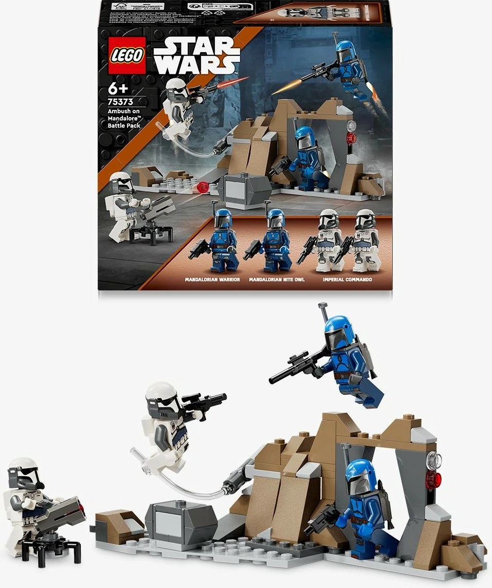 Set ndërtimi LEGO Star Wars 75373 Ambush on Mandalore Battle Pack, 109 pjesë, multikolor