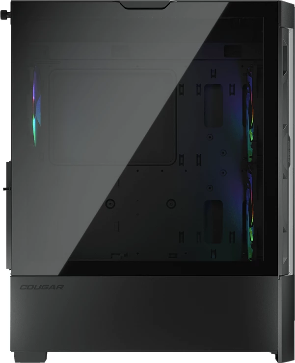 Kasë COUGAR DUOFACE RGB Mid Tower, ATX, xham i temperuar, 3 ventilatorë, e zezë
